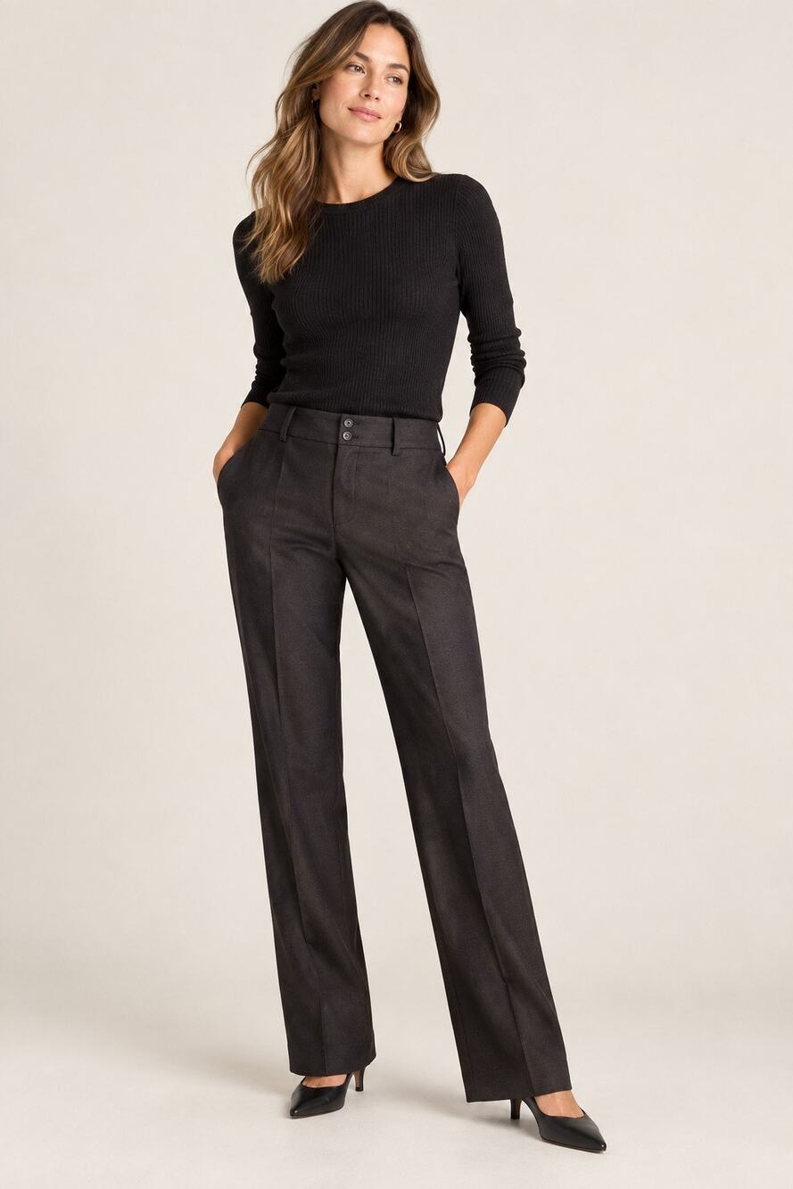 Banana Republic Martin Fit Lightweight Wool Trousers – Charcoal Size 2